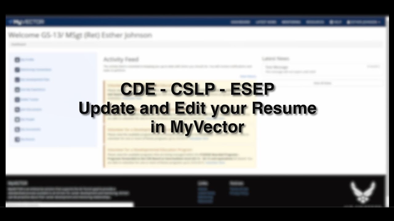 Cde Cslp Esep Update And Edit Your Resume In My Vector 1280x720 Cde Cslp Esep Update And Edit Your Resume In My Vector