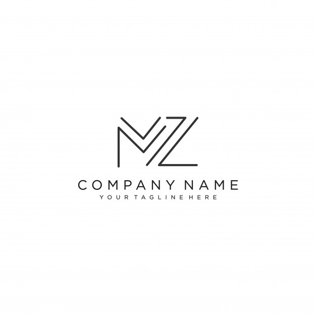 626x626 Mz Letter Logo Design Template Vector Vector Premium Download