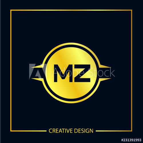 500x500 Initial Letter Mz Logo Template Design Vector Illustration