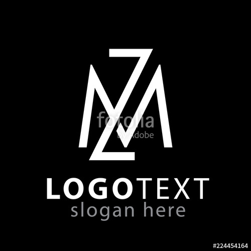 500x500 M Z Letter Logo Stock Image And Royalty Free Vector