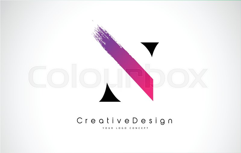 N Letter Logo Design With Creative Stock Vector Colourbox 800x508 N Letter Logo Design With Creative Stock Vector Colourbox