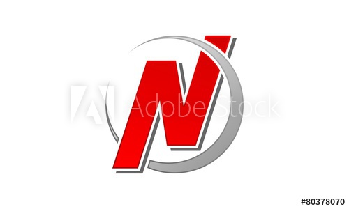 N Letter Logo Template 500x300 N Letter Logo Template