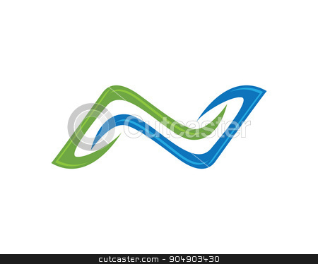 N Letter Logo Stock Vector 450x374 N Letter Logo Stock Vector