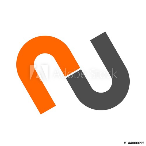 500x500 Letter N Logo Vector