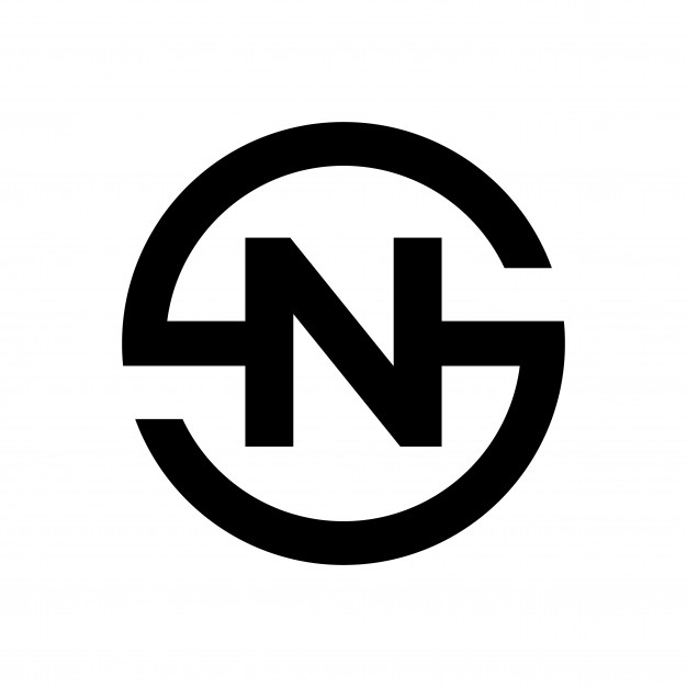 626x626 Letter S Symbol Combination With Letter N Vector Premium Download