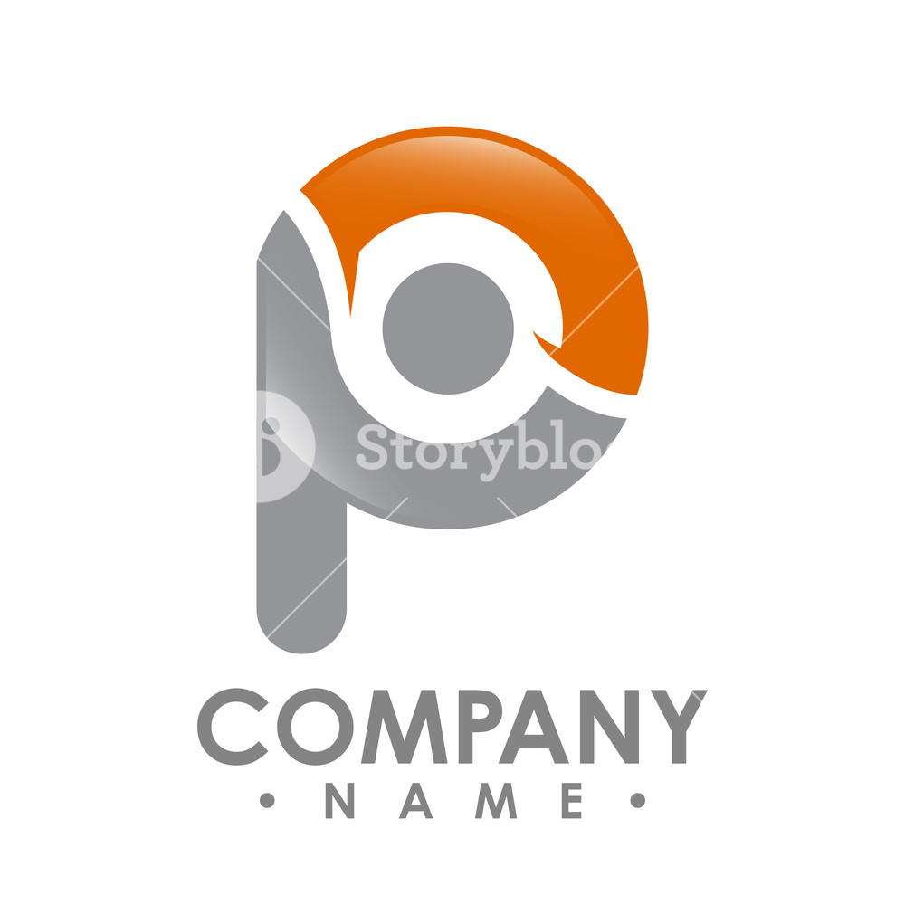 1000x1000 Business Corporate Letter P Logo Design Vector Colorful Letter P