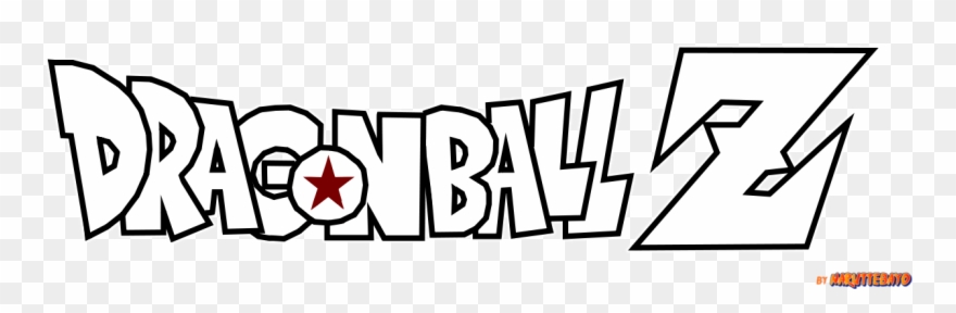 880x288 Dragon Ball Z Logo Lineart