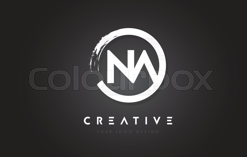 800x508 Na Circular Letter Logo With Circle Stock Vector Colourbox