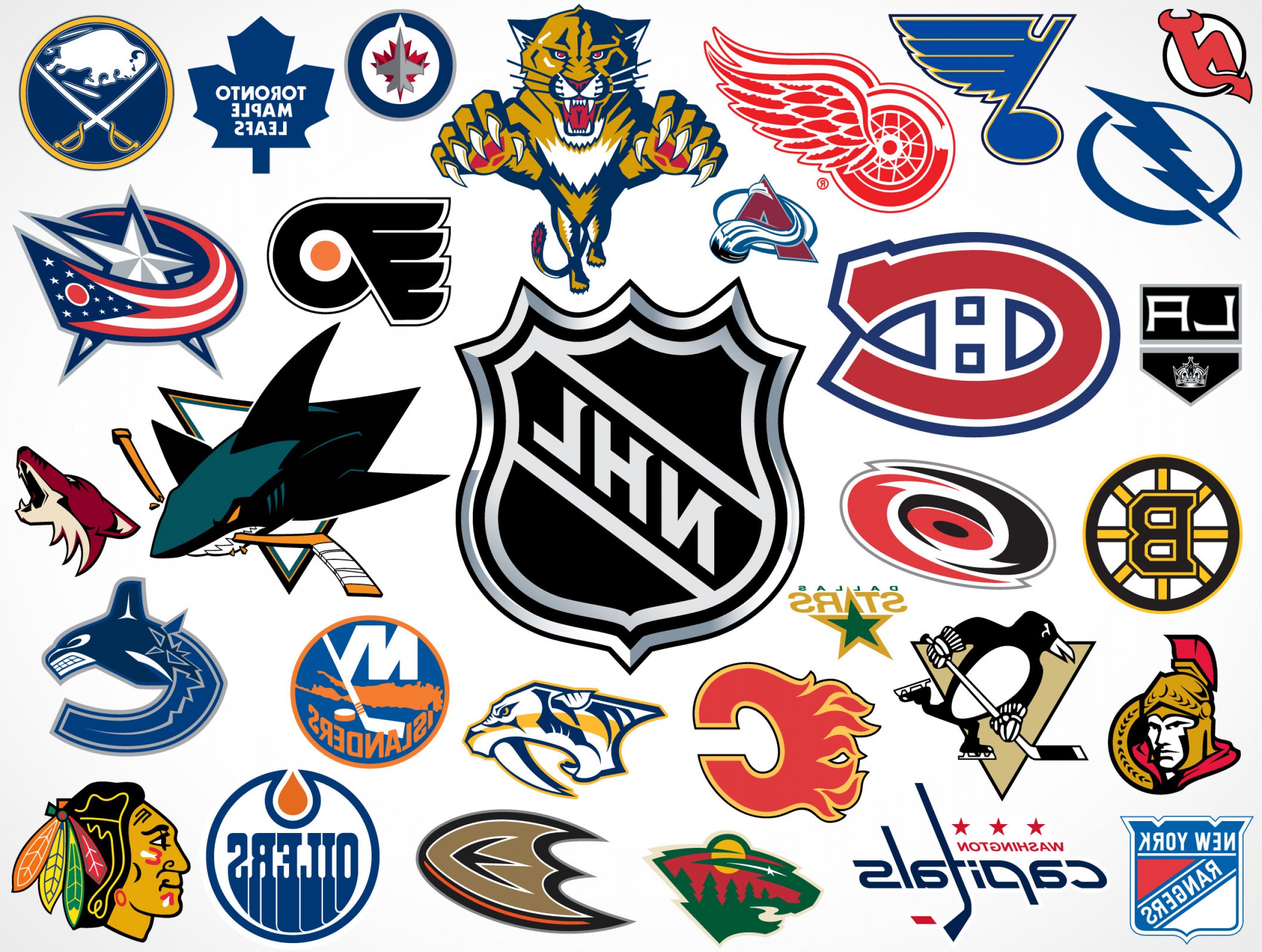 2546x1920 National Hockey League Nhl Team Vector Logos Cqrecords