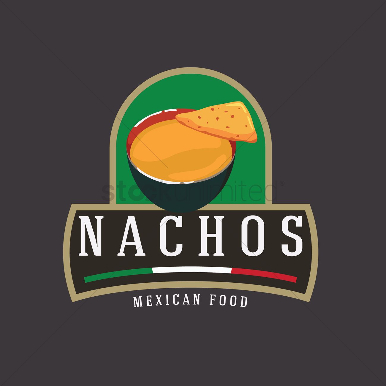 Nachos Vector Image 1300x1300 Nachos Vector Image