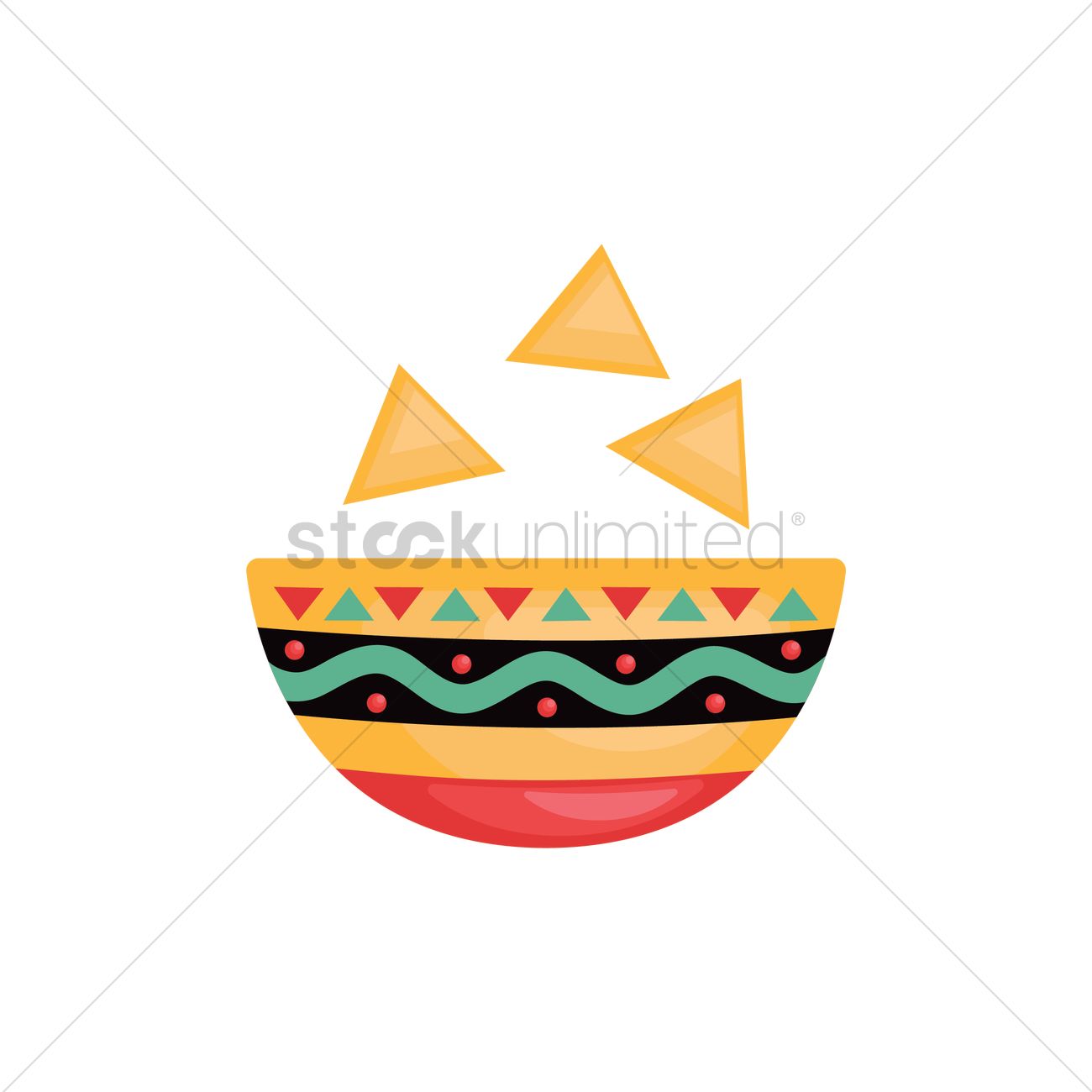 Nachos Vector Image 1300x1300 Nachos Vector Image