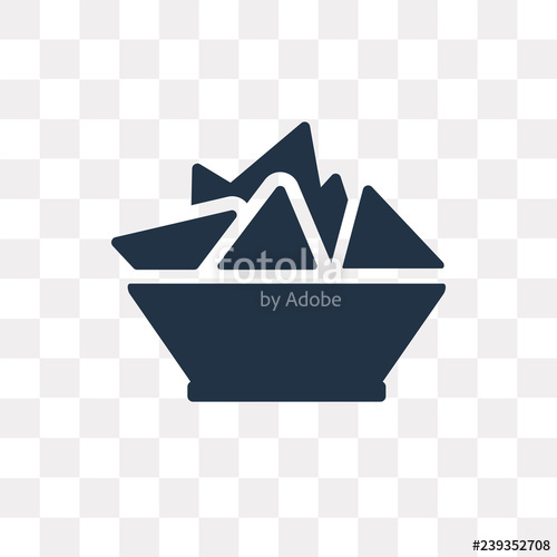 Nachos Vector Icon Isolated On Transparent Background, Nachos 500x500 Nachos Vector Icon Isolated On Transparent Background, Nachos
