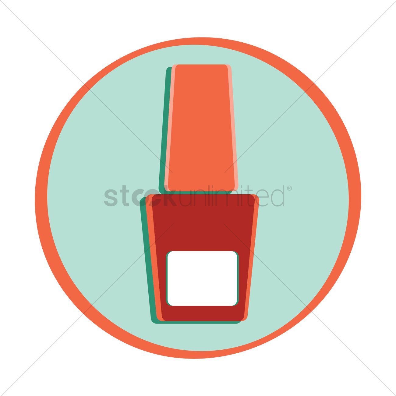 1300x1300 Nail Polish Bottle Vector Image