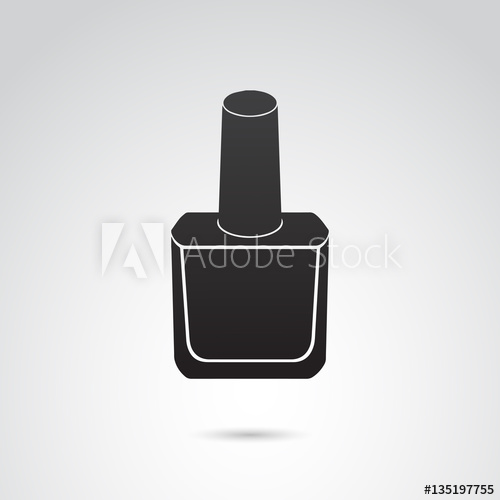 500x500 Nail Polish Bottle Vector Icon