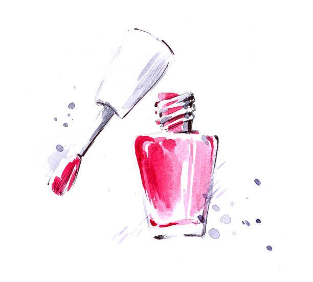 612x552 Nail Polish Vector Art Illustration Nail Spa In Nail