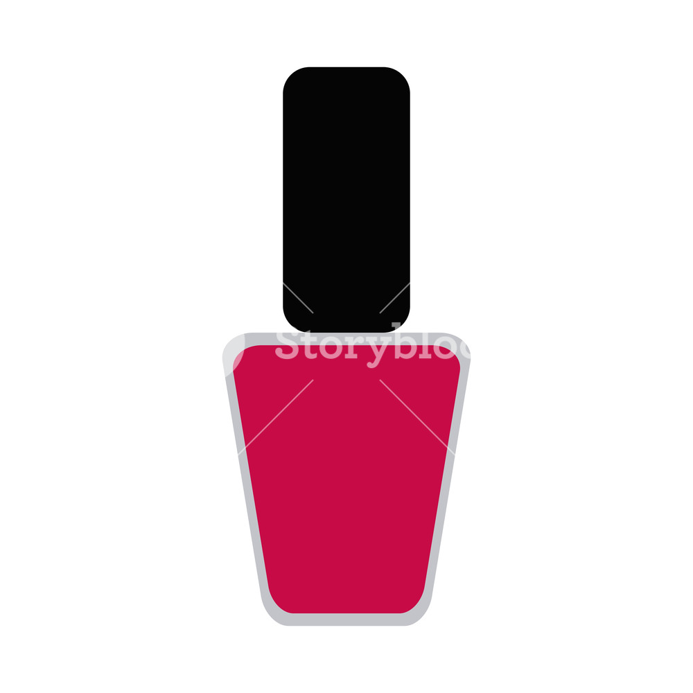 1000x1000 Makeup Nail Polish Bottle Vector Illustration Graphic Design