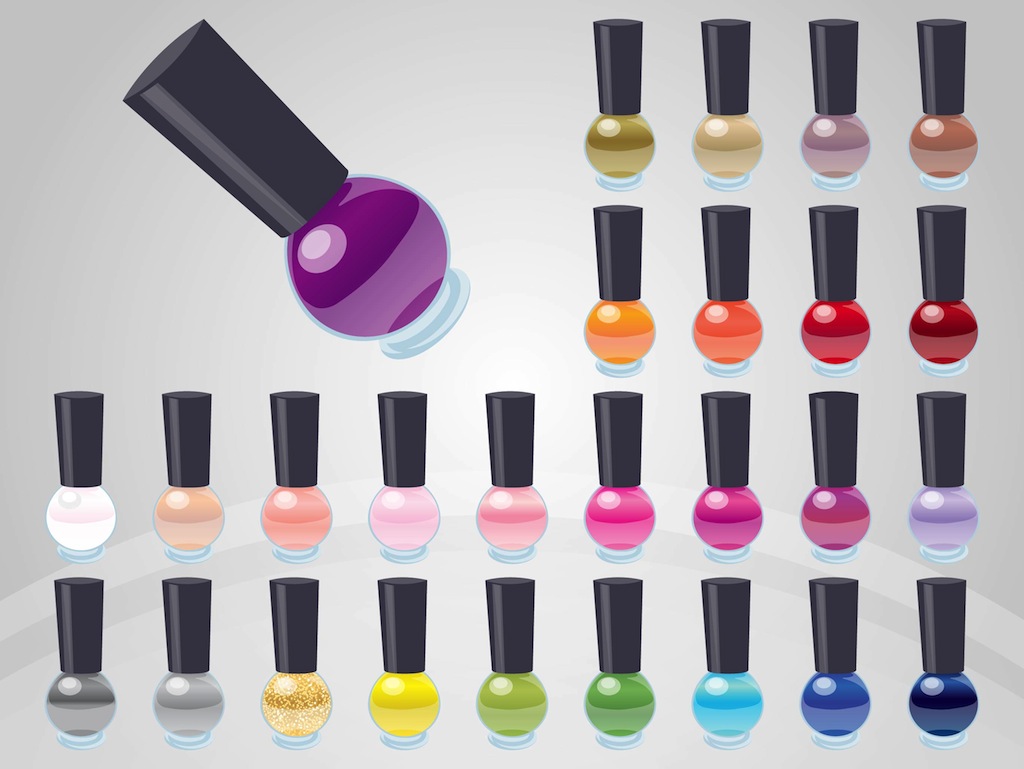 1024x769 Nail Polish Vectors Vector Art Graphics