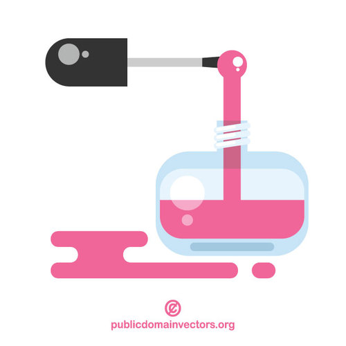 500x500 Nail Polish Vector Clip Art