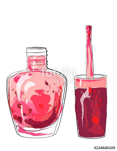 387x500 Nail Polish Vector Illustration Stock Image And Royalty Free