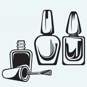 300x300 Photostock Vector Nail Polish Splashing From The Bottle Hoodamathrun