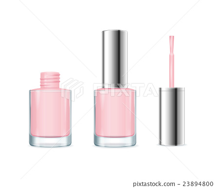 450x386 Pink Nail Polish Vector