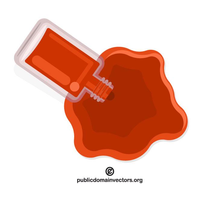 660x660 Red Nail Polish Vector Graphics