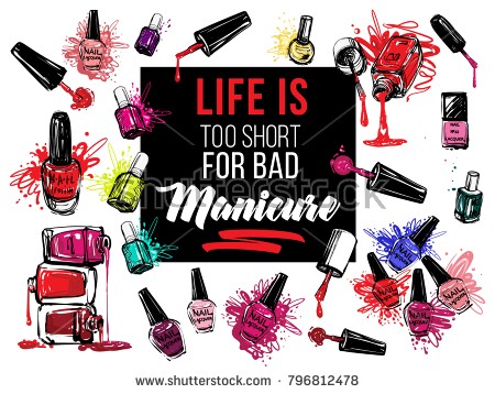 450x358 Watercolor Nail Polish Clipart Great Makeup And Nail Polish