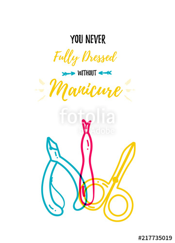 361x500 Manicure Poster In Modern Colorful Style For Nail Salon Vector