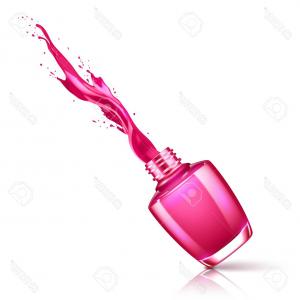 300x300 Photostock Vector Nail Polish Open Bottle Black Silhouette Vector