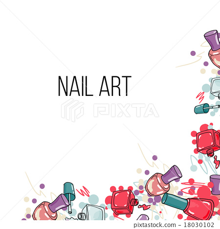 450x468 Vector Nail Lacquer Bottles