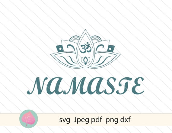 570x440 Namaste Vector Clipart Lotus Flower Mandala Etsy