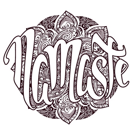 450x450 Namaste Vector Lettering Royalty Free Vector Graphics