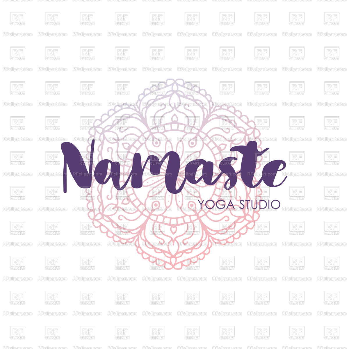 1200x1200 Hand Drawing Inscription Lettering Word Namaste On Mandala