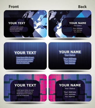 325x368 Business Card Free Vector Download