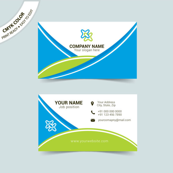 600x600 Creative Business Card Vector Template Free Download
