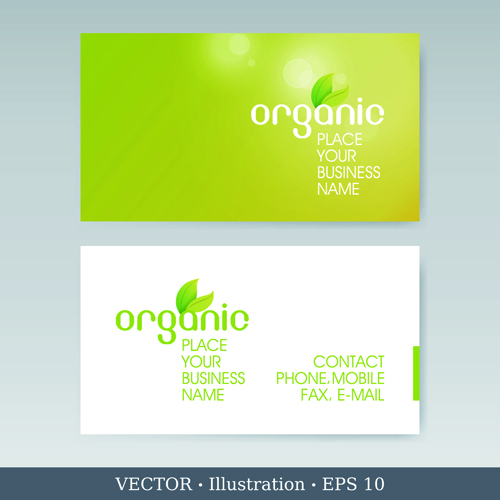 500x500 Elegant Business Cards Vectors Illustration Set Free Download