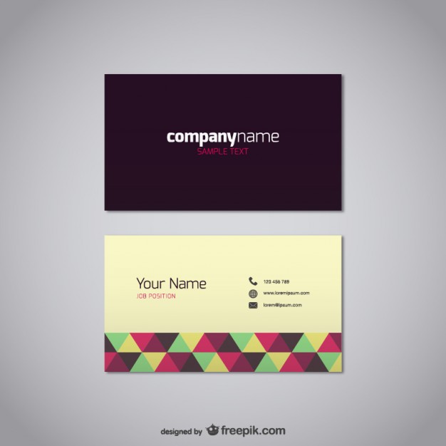 626x626 Free Business Card Design Templates From Freepik