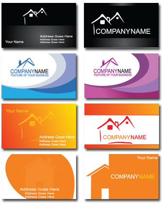 334x418 Real Estate Business Card Vectors