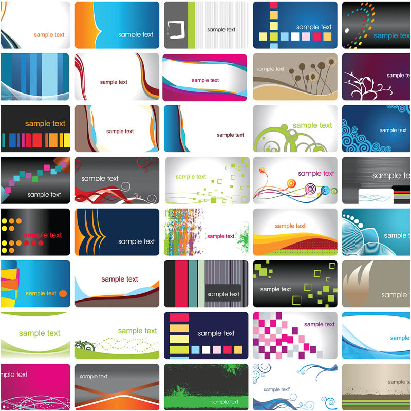 800x800 Vector Abstract Business Cards Vector Graphics Blog