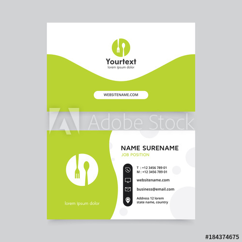 500x500 Vector Modern Creative And Clean Business Card Template, Flat