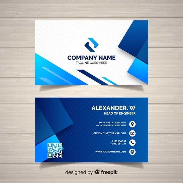 626x626 Name Card Template