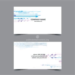 300x300 Free Business Card Template Vector