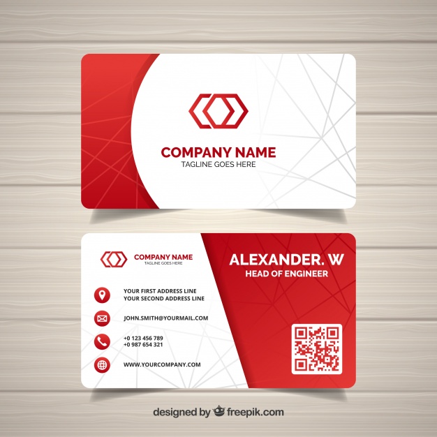 626x626 Abstract Business Card Vector Free Download