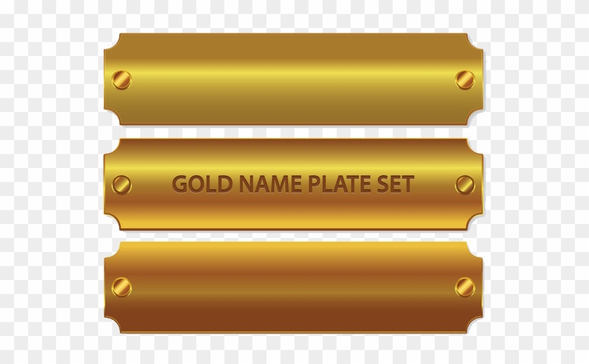 Golden Name Plate Png Pic 840x520 Golden Name Plate Png Pic