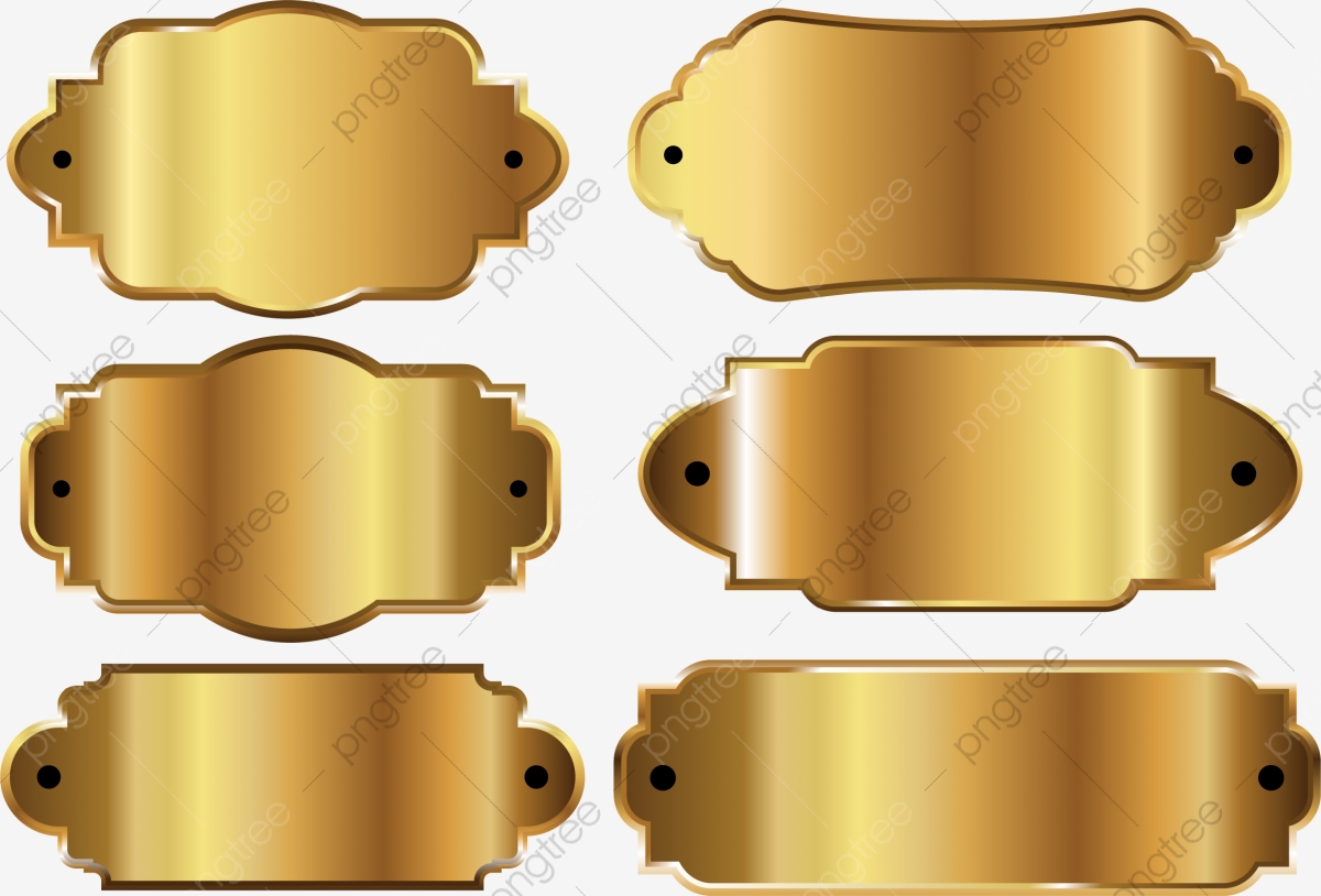 Gold Plate Nameplate, Famous Brand, Nameplate Png And Vector 1200x814 Gold Plate Nameplate, Famous Brand, Nameplate Png And Vector