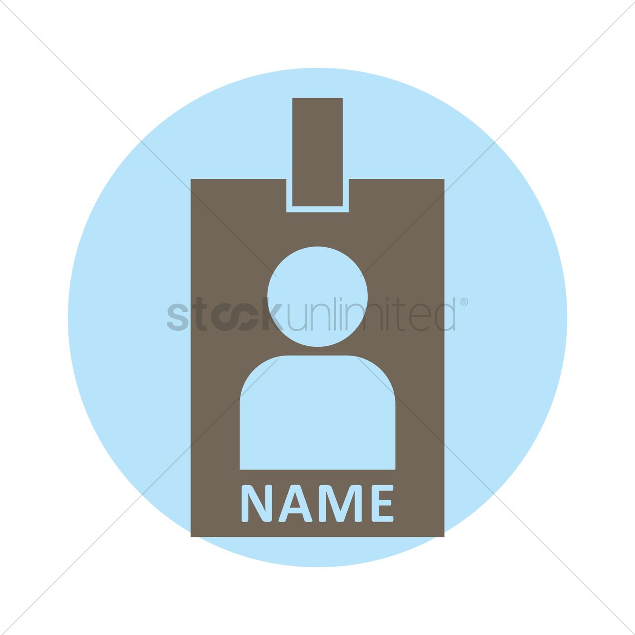 Name Tag Vector Image 1300x1300 Name Tag Vector Image