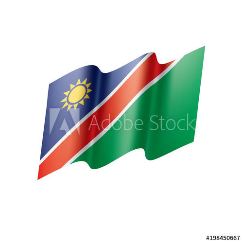 Namibia Flag, Vector Illustration 500x500 Namibia Flag, Vector Illustration