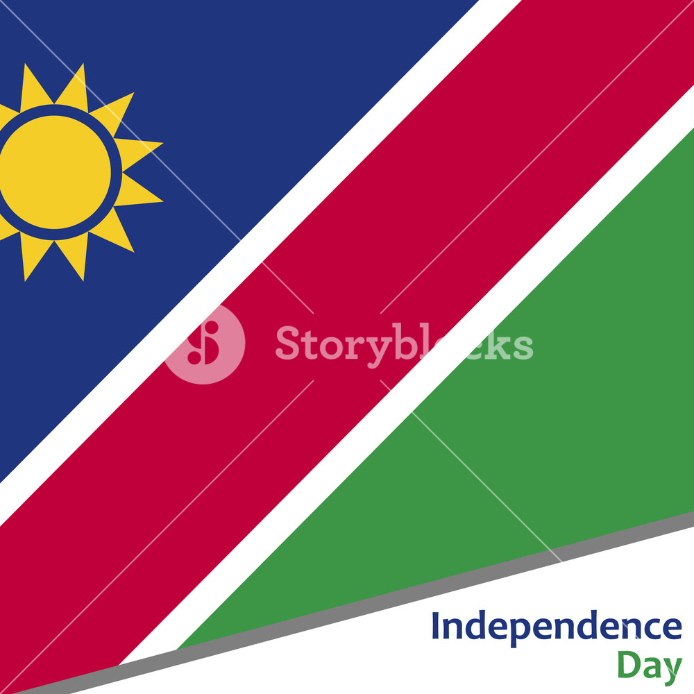Namibia Independence Day With Flag Vector Illustration For Web 1000x1000 Namibia Independence Day With Flag Vector Illustration For Web