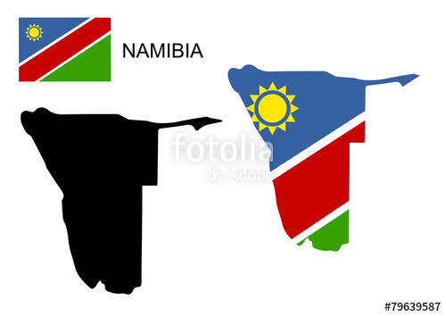 Namibia Map And Flag Vector, Namibia Map, Namibia Flag Stock 500x354 Namibia Map And Flag Vector, Namibia Map, Namibia Flag Stock