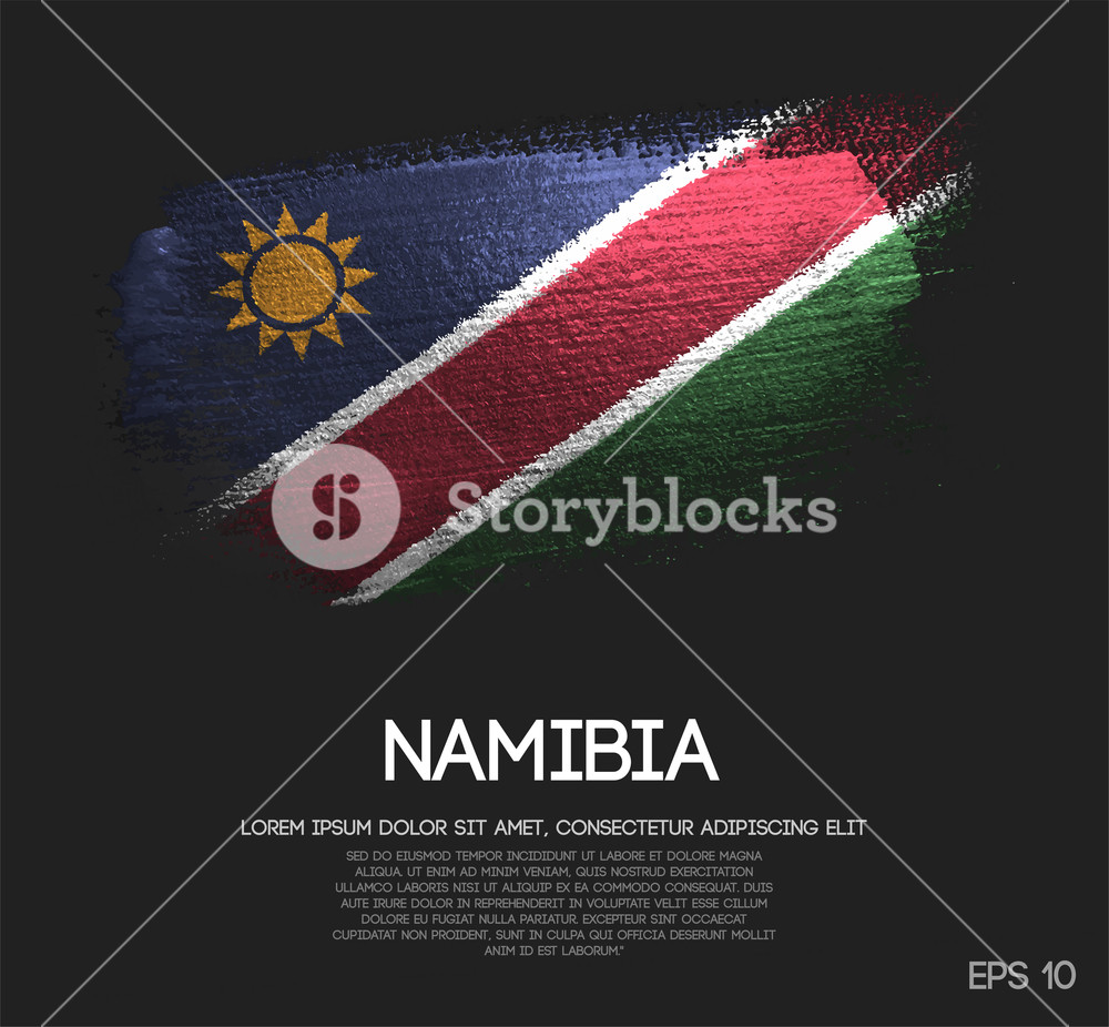 Namibia Flag Made Of Glitter Sparkle Brush Paint Vector Royalty 1000x926 Namibia Flag Made Of Glitter Sparkle Brush Paint Vector Royalty